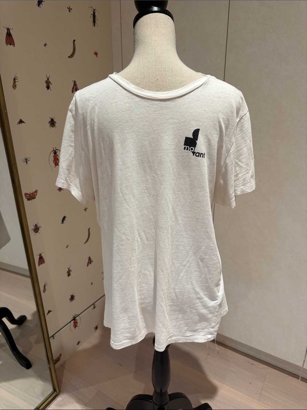 Isabel Marant White Short-Sleeve Logo Tee